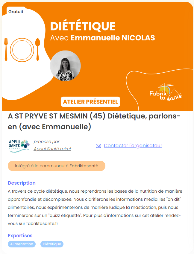 Les ateliers ‘Fabrik ta santé’