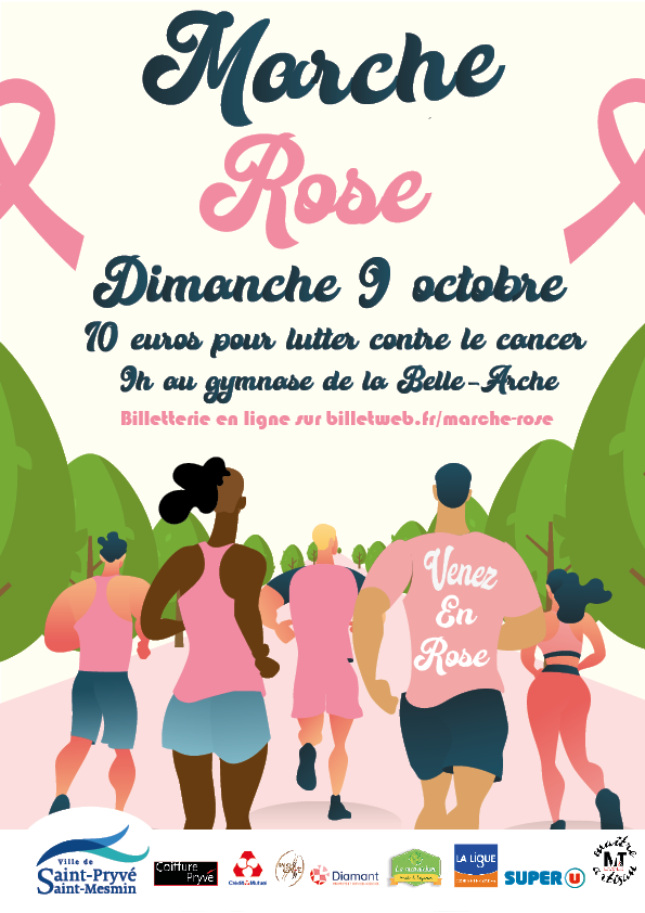 La Marche Rose contre le Cancer du sein 9 octobre.
